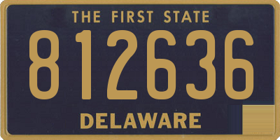 DE license plate 812636