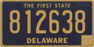 DE license plate 812638