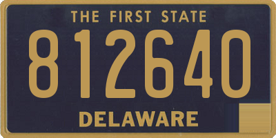 DE license plate 812640