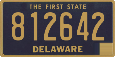 DE license plate 812642