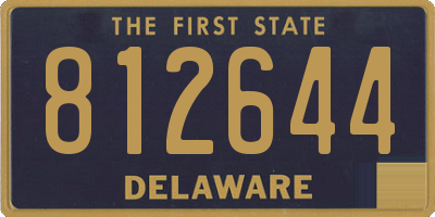 DE license plate 812644