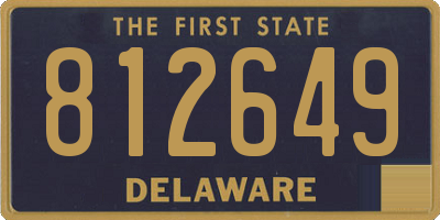DE license plate 812649