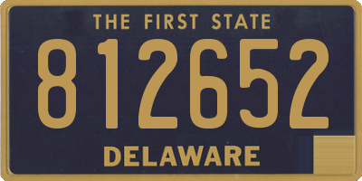 DE license plate 812652