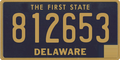 DE license plate 812653