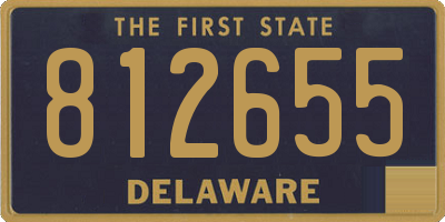 DE license plate 812655