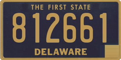 DE license plate 812661