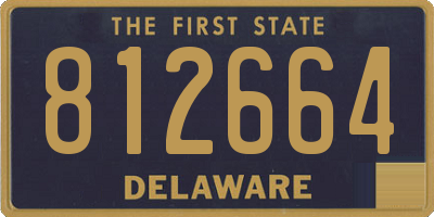 DE license plate 812664