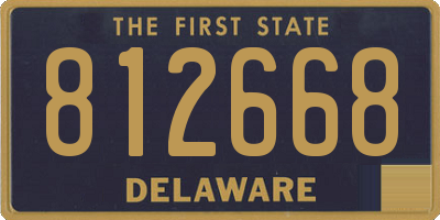 DE license plate 812668