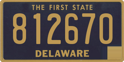 DE license plate 812670