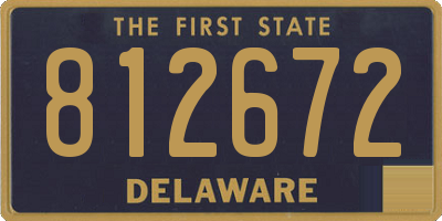 DE license plate 812672