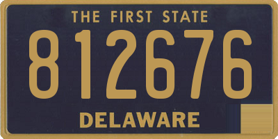 DE license plate 812676