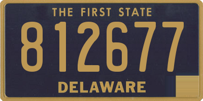 DE license plate 812677