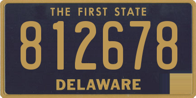DE license plate 812678