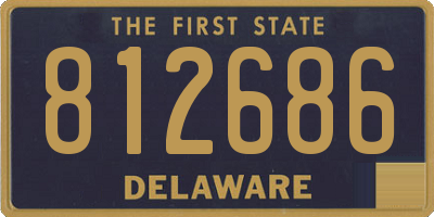 DE license plate 812686
