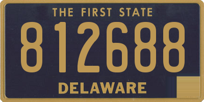 DE license plate 812688