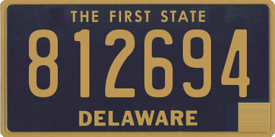 DE license plate 812694