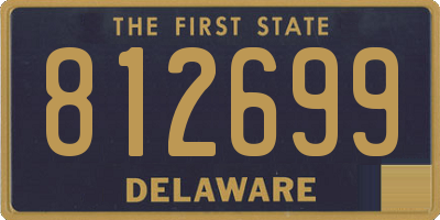DE license plate 812699