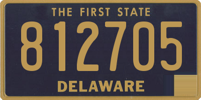 DE license plate 812705