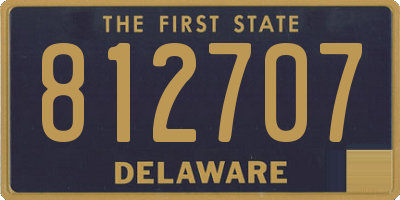 DE license plate 812707