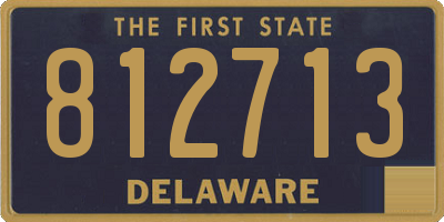 DE license plate 812713