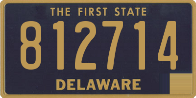 DE license plate 812714