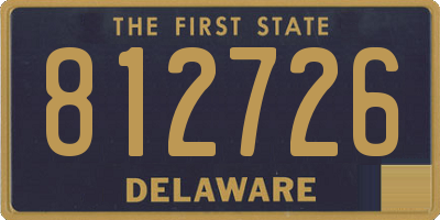 DE license plate 812726