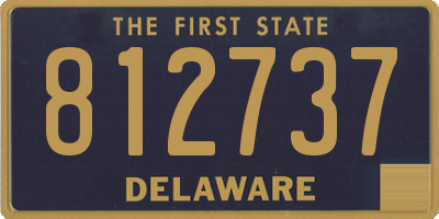DE license plate 812737