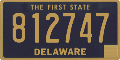 DE license plate 812747