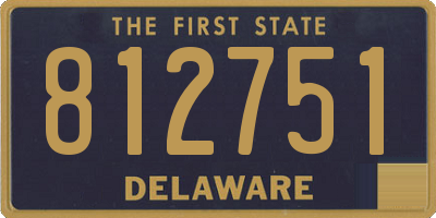 DE license plate 812751