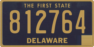 DE license plate 812764