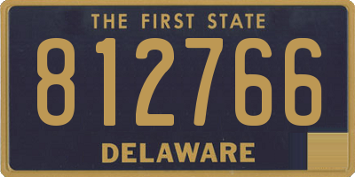 DE license plate 812766