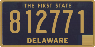 DE license plate 812771