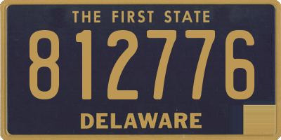 DE license plate 812776