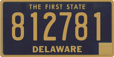 DE license plate 812781