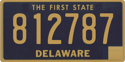 DE license plate 812787