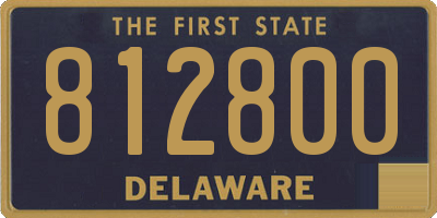 DE license plate 812800