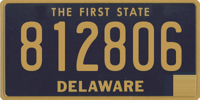 DE license plate 812806