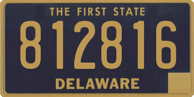 DE license plate 812816