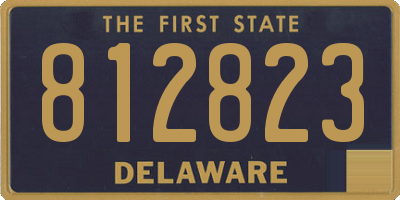DE license plate 812823