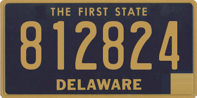 DE license plate 812824