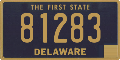 DE license plate 81283