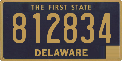 DE license plate 812834