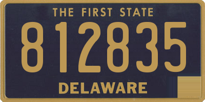 DE license plate 812835
