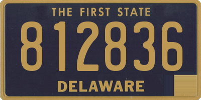 DE license plate 812836