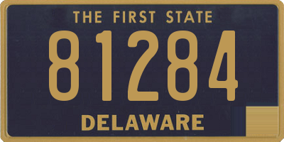DE license plate 81284