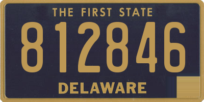 DE license plate 812846