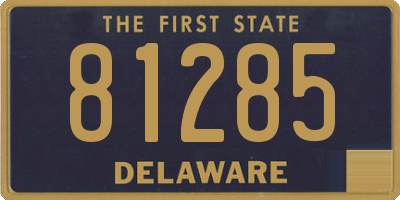DE license plate 81285