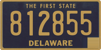 DE license plate 812855