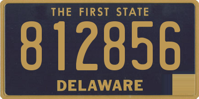 DE license plate 812856