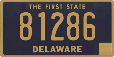 DE license plate 81286